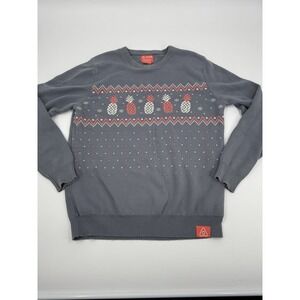 Pineapple Sweater by Hillflint for Airbnb Size‎ Large Gray With Pineapples